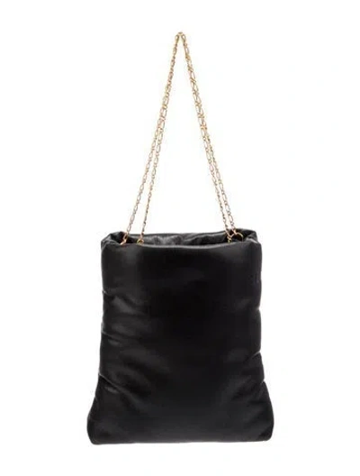 Pre-owned Nanushka Leather Shoulder Bag In Black