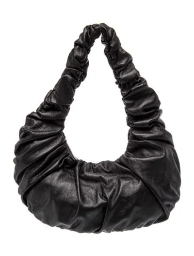 Pre-owned Nanushka Leather Top Handle Bag In Black
