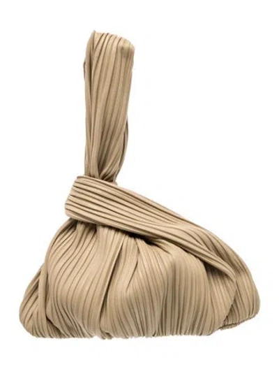 Pre-owned Nanushka Leather Top Handle Bag In Neutral