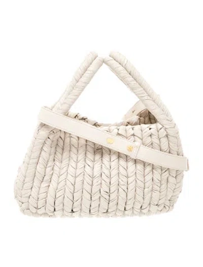 Pre-owned Nanushka Leather Top Handle Bag In Neutrals