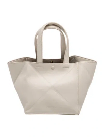 Pre-owned Nanushka Leather Top Handle Bag In Neutrals
