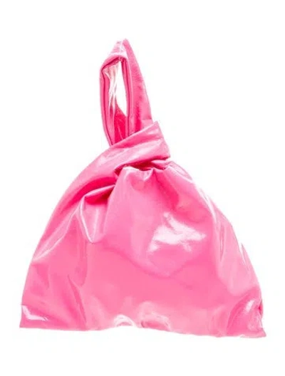 Pre-owned Nanushka Leather Top Handle Bag In Pink