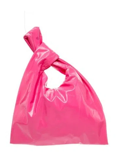 Pre-owned Nanushka Leather Top Handle Bag In Pink