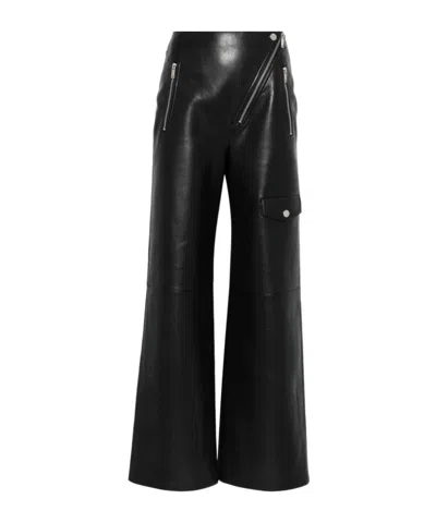 Nanushka Leather Trousers In Black