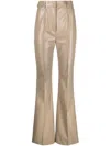 Nanushka Leena High-waist Straight-leg Trousers In Neutrals