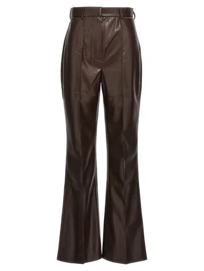 Nanushka 'leena' Trousers In Brown