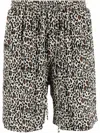 NANUSHKA LEOPARD-PRINT TRACK SHORTS