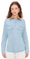 Nanushka Letisa Blouse Eco Bleach/hazel