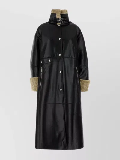 NANUSHKA LIESEL COAT IN SYNTHETIC LEATHER