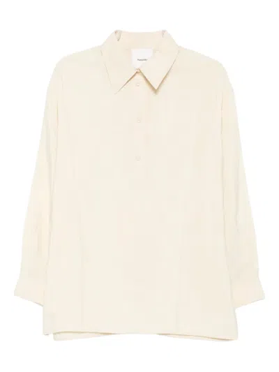Nanushka Linka Button-fastening Shirt In Neutral