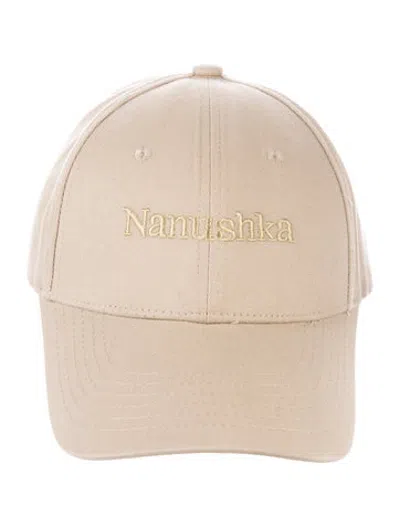 Pre-owned Nanushka Logo Embroidered Baseball Cap In Neutrals