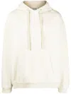 Nanushka Logo-embroidered Cotton Hoodie In Neutrals
