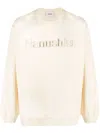 Nanushka Logo-embroidered Sweatshirt In Neutrals