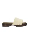 Nanushka Off-white Stefflon Sandals In Nude