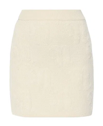NANUSHKA NANUSHKA ELASTIC WAISTBAND LOGO MOTIF MINI SKIRT