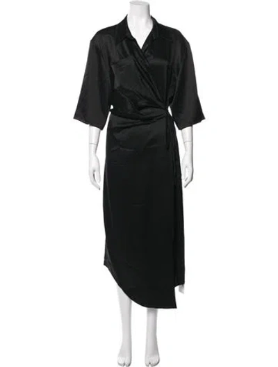 Pre-owned Nanushka Long Dress In Black
