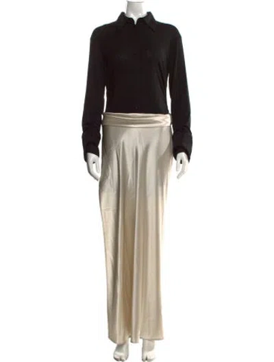Pre-owned Nanushka Long Dress In Black/neutrals