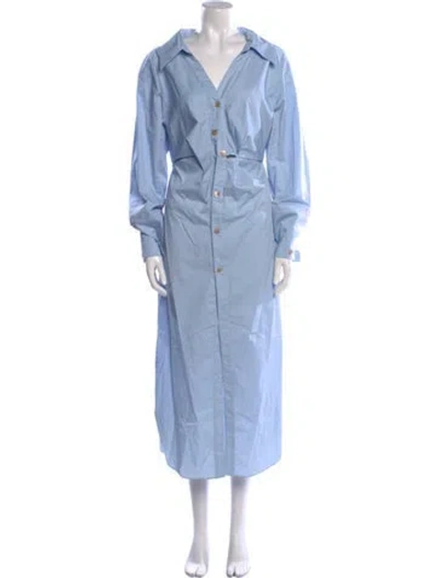 Pre-owned Nanushka Long Dress In Blue