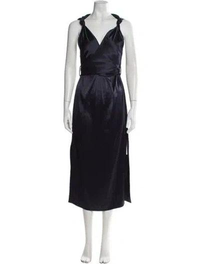Pre-owned Nanushka Long Dress In Blue