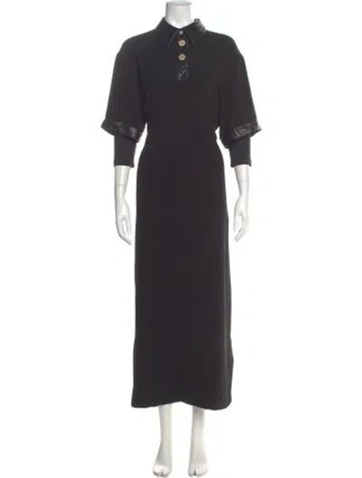 Pre-owned Nanushka Long Dress In Gray
