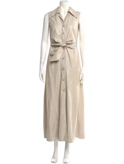 Pre-owned Nanushka Long Dress In Neutral