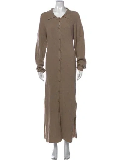 Pre-owned Nanushka Long Dress In Neutrals