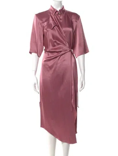 Pre-owned Nanushka Long Dress In Pink