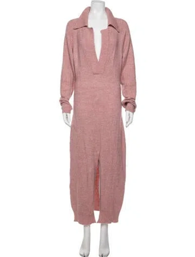 Pre-owned Nanushka Long Dress In Pink