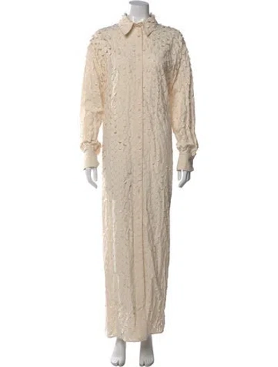 Pre-owned Nanushka Long Dress W/ Tags In Neutral