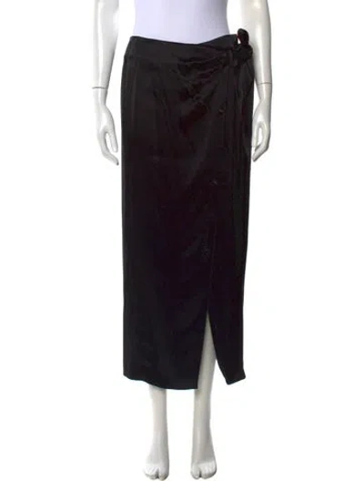 Pre-owned Nanushka Long Skirt In Black