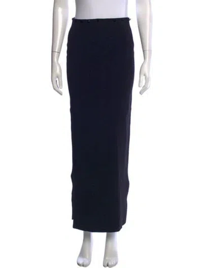 Pre-owned Nanushka Long Skirt In Black
