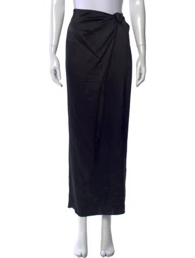 Pre-owned Nanushka Long Skirt In Black