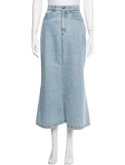 Pre-owned Nanushka Long Skirt In Blue
