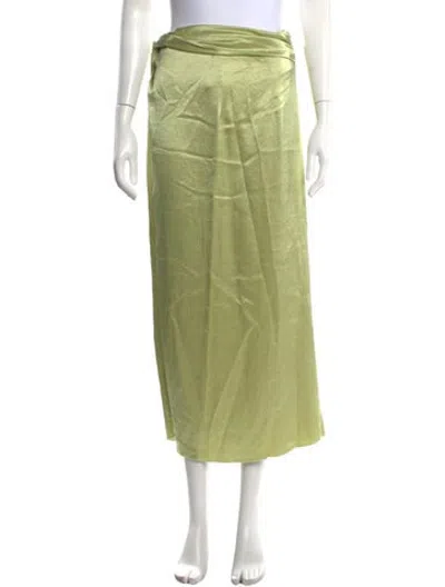 Pre-owned Nanushka Long Skirt In Green