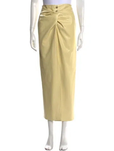 Pre-owned Nanushka Long Skirt In Yellow