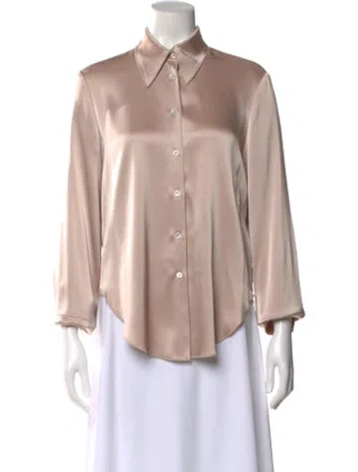 Pre-owned Nanushka Long Sleeve Blouse In Neutral