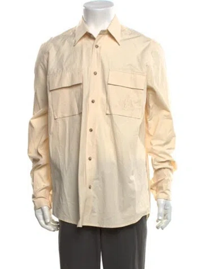 Pre-owned Nanushka Long Sleeve Dress Shirt In Neutrals