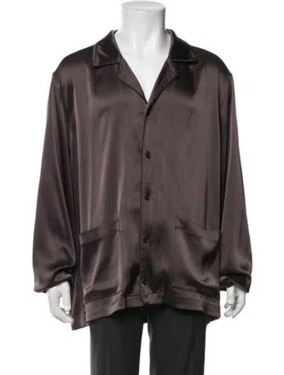 Pre-owned Nanushka Long Sleeve Shirt In Brown
