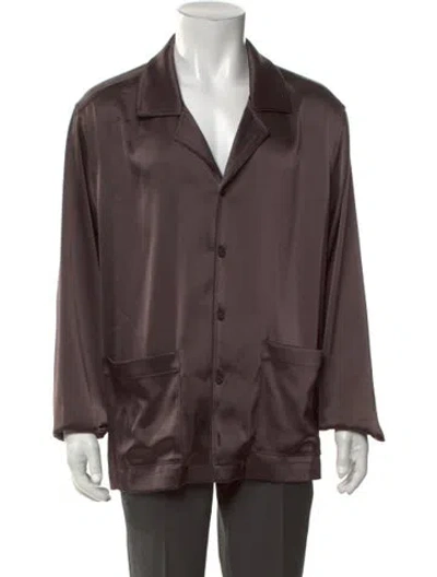 Pre-owned Nanushka Long Sleeve Shirt In Brown