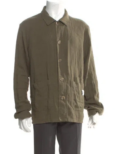 Pre-owned Nanushka Long Sleeve Shirt In Green