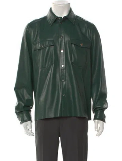 Pre-owned Nanushka Long Sleeve Shirt In Green