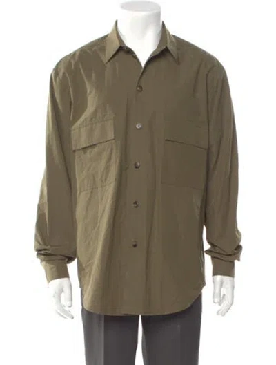 Pre-owned Nanushka Long Sleeve Shirt In Green