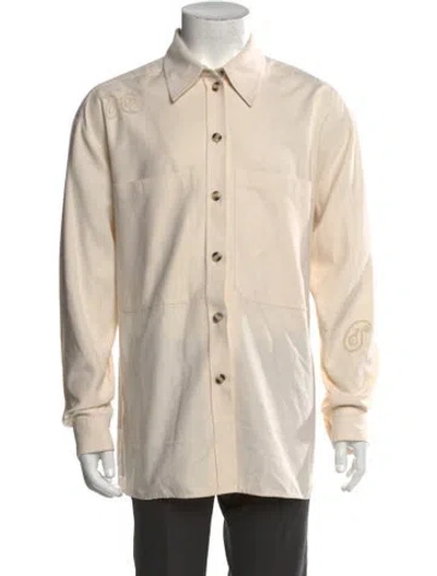 Pre-owned Nanushka Long Sleeve Shirt In Neutral