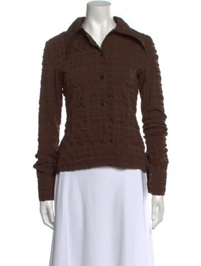 Pre-owned Nanushka Long Sleeve Sweatshirt In Brown