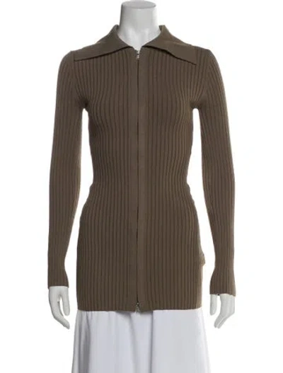 Pre-owned Nanushka Long Sleeve Top In Brown