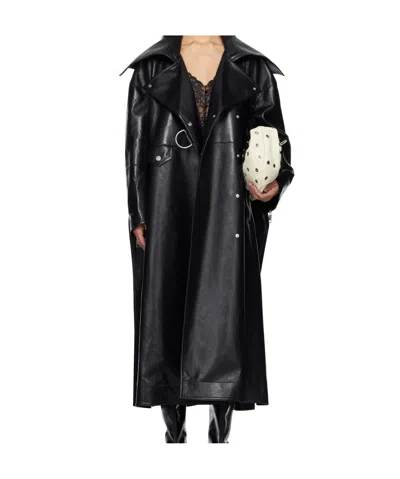 NANUSHKA FAUX-LEATHER TRENCH COAT