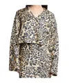 Nanushka Vally Shirt In Animalier Silk In Multicolor