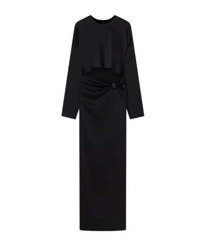 Nanushka Long-sleeved Dress In Black