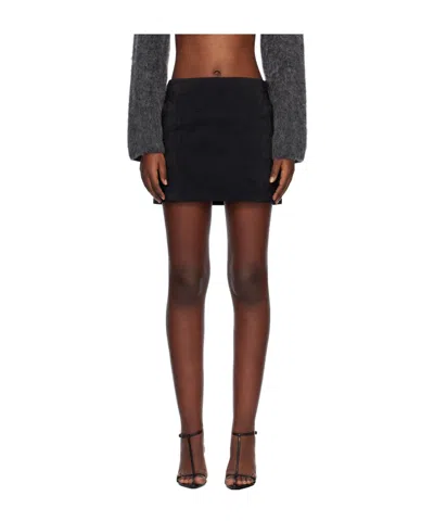 Nanushka Low-rise Mini Skirt In Black