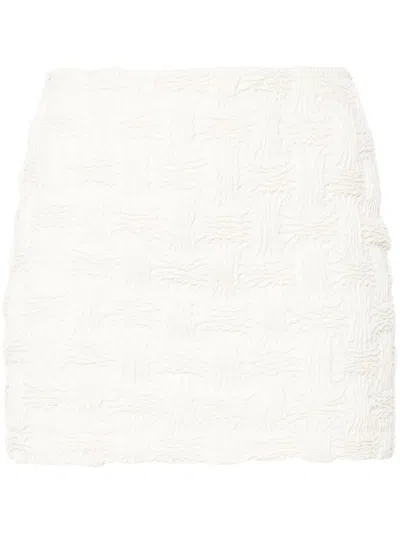 Nanushka Lyle Mini Skirt In Neutrals